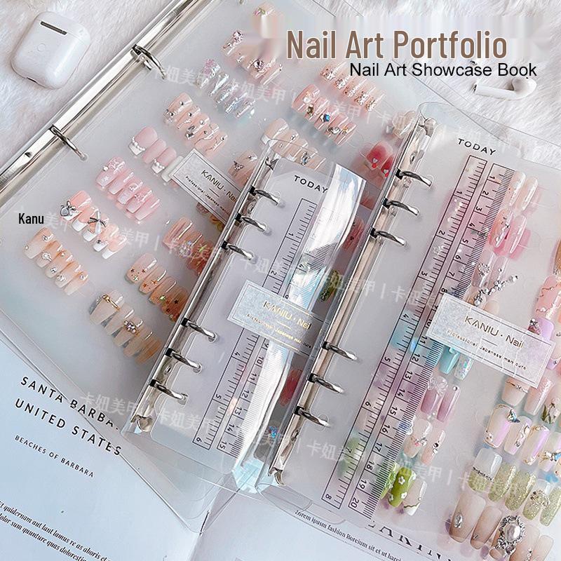 Nail Art Storage Album: Large Capacity Loose-Leaf for Adhesive Nail Stickers, Transparent Display for Salon Use
Nail Art Storage Album: Large Capacity Loose-Leaf for Adhesive Nail Stickers, Transparent Display for Salon Use