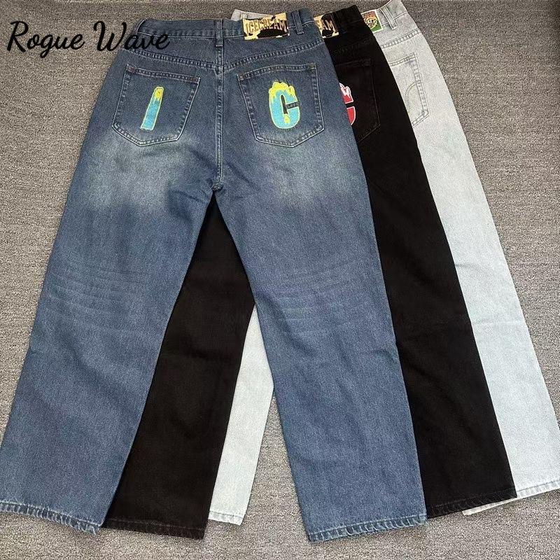 RogueWave American Jeans Icecream Running Dog Emboridery Wide Jeans Fashion Streetwear Denim Jeans Men 28 чорний
RogueWave American Jeans Icecream Running Dog Emboridery Wide Jeans Fashion Streetwear Denim Jeans Men 28 чорний