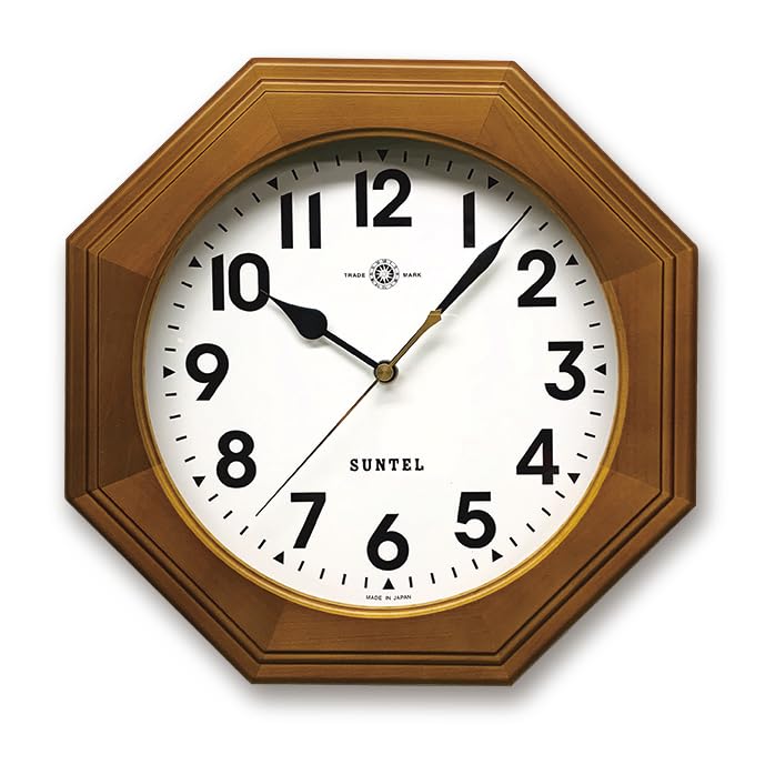Santel Made in Japan Natural Wood Simple Octagonal Wall Clock Brown Radio-Controlled (Arabic Characters) QL730A-BR
Santel Made in Japan Natural Wood Simple Octagonal Wall Clock Brown Radio-Controlled (Arabic Characters) QL730A-BR