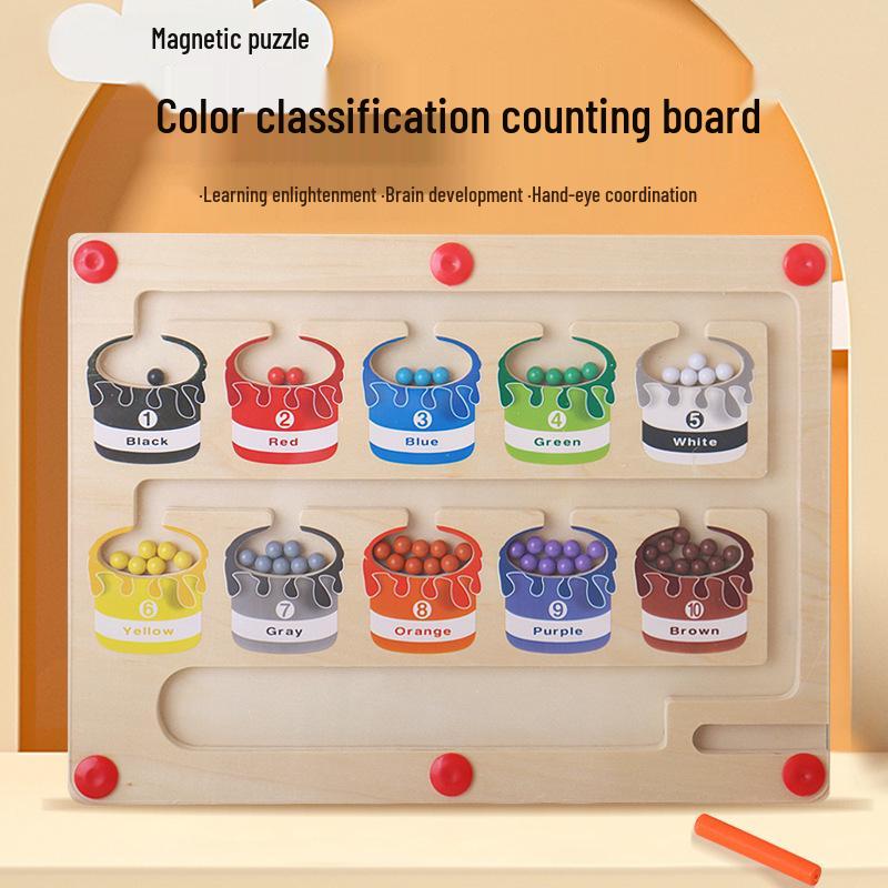 Children s Magnetic Color Sorting Maze: Wooden Educational Toy for Early Learning and Counting
Children s Magnetic Color Sorting Maze: Wooden Educational Toy for Early Learning and Counting