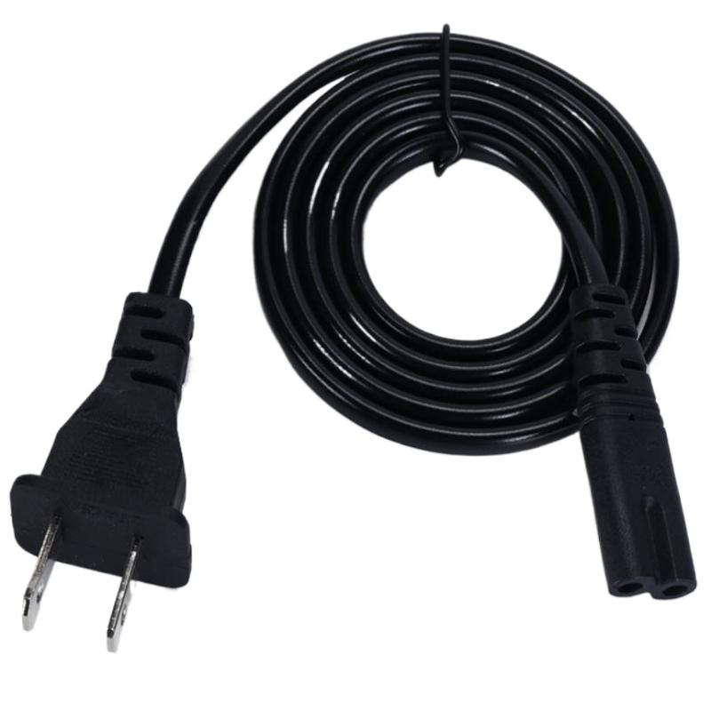 US Plug 2-Pin Power Cable 2-Prong Electrical Cord For Figure 8 Compatible Devices Laptop Charger TV Radio Speaker
US Plug 2-Pin Power Cable 2-Prong Electrical Cord For Figure 8 Compatible Devices Laptop Charger TV Radio Speaker