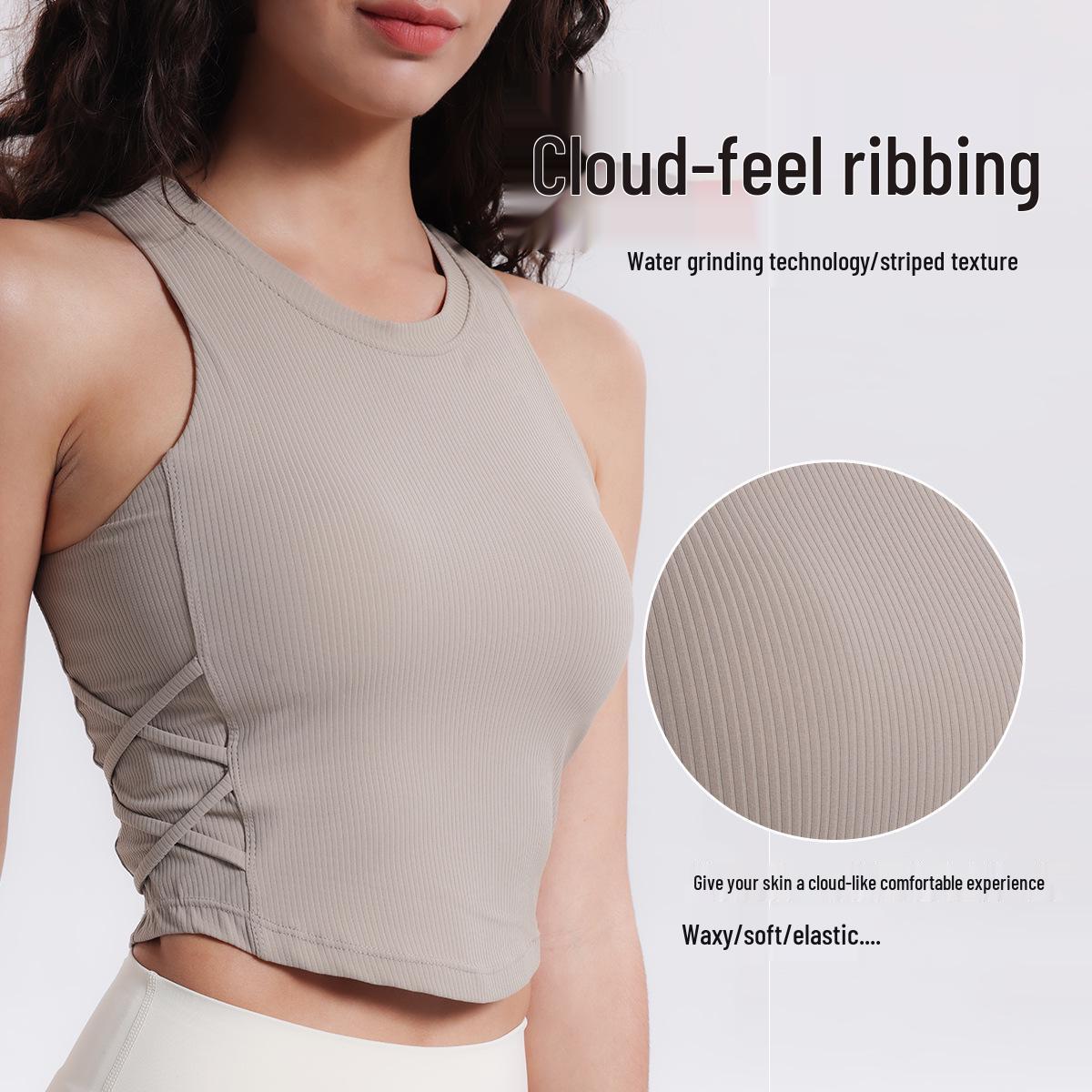 2025 Spring/Summer Lulu Criss-Cross Strap Yoga Tank Top - Ribbed, High Elastic, Moisture-Wicking, with Chest Pads. M (95-115 lbs)
2025 Spring/Summer Lulu Criss-Cross Strap Yoga Tank Top - Ribbed, High Elastic, Moisture-Wicking, with Chest Pads. M (95-115 lbs)