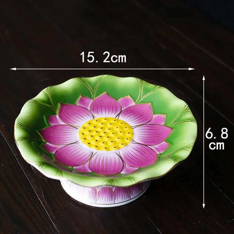 1pc Ceramic Lotus Fruit Plate High Footed Tribute Plate Fruit Dish Buddha Hall Tribute Plate Buddha Tools Sacrificial Offerings
1pc Ceramic Lotus Fruit Plate High Footed Tribute Plate Fruit Dish Buddha Hall Tribute Plate Buddha Tools Sacrificial Offerings