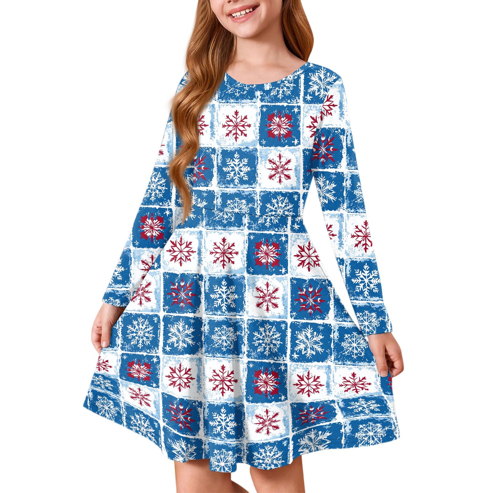 Платье принцессы для девочек - Платье-футболка А-силуэта с длинным рукавом на Рождество 140
Платье принцессы для девочек - Платье-футболка А-силуэта с длинным рукавом на Рождество 140