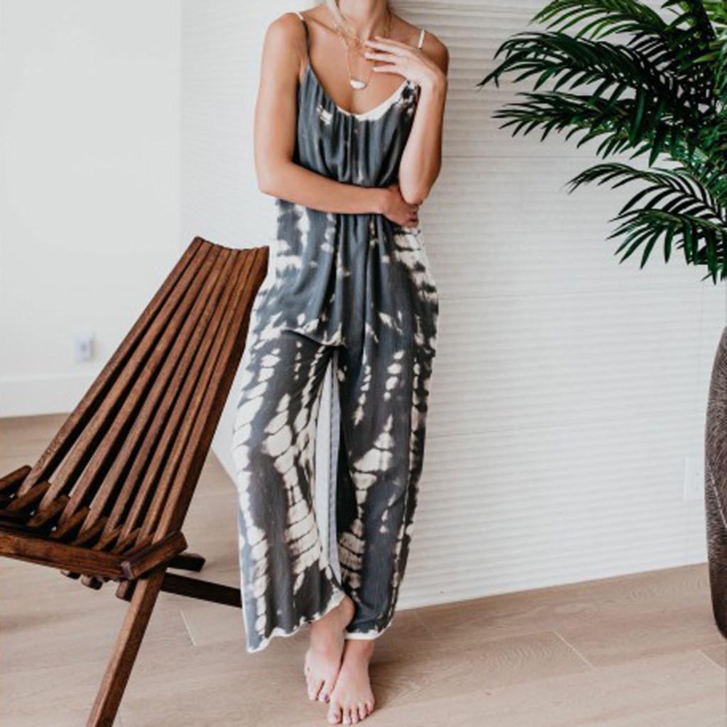 Summer Women s Sexy Camisole And Wide Leg Jumpsuit M
Summer Women s Sexy Camisole And Wide Leg Jumpsuit M