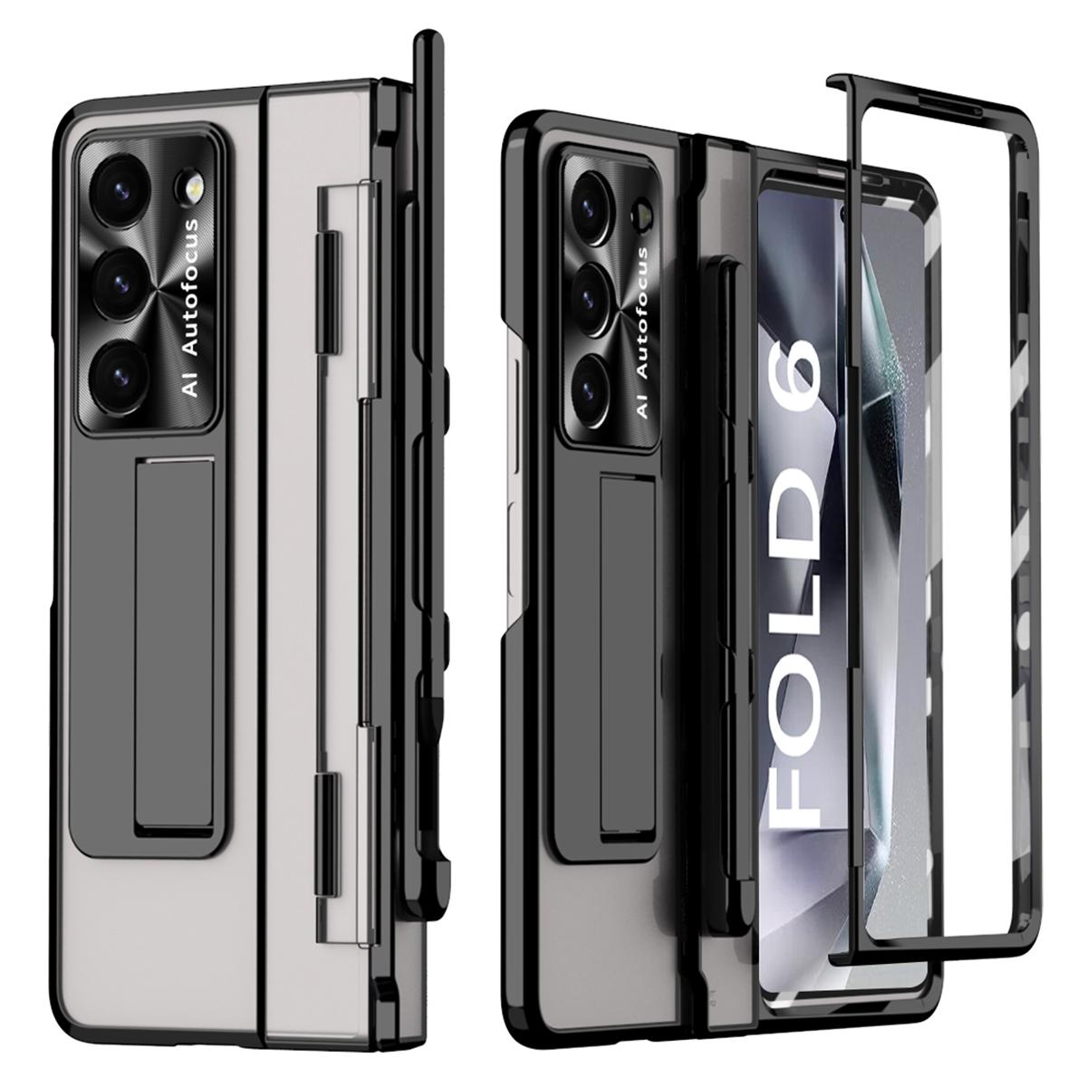 For Samsung Galaxy Z Fold6 5G Kickstand Phone Case PC Folding Cover with Tempered Glass Film+Stylus Pen Silver
For Samsung Galaxy Z Fold6 5G Kickstand Phone Case PC Folding Cover with Tempered Glass Film+Stylus Pen Silver