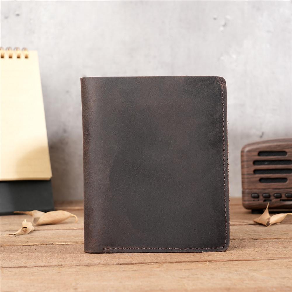 Men s Business Vertical Crazy Horse Leather Wallet, Genuine Leather Bifold Wallet with Multi-Card Slots & ID Window 100% Leather темно-коричневого
Men s Business Vertical Crazy Horse Leather Wallet, Genuine Leather Bifold Wallet with Multi-Card Slots & ID Window 100% Leather темно-коричневого