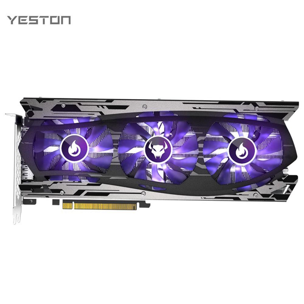 Yeston RTX3060Ti-8G D6 LB Игровая видеокарта 8G/256bit/GDDR6 Память Двойной режим светового эффекта Три
Yeston RTX3060Ti-8G D6 LB Игровая видеокарта 8G/256bit/GDDR6 Память Двойной режим светового эффекта Три