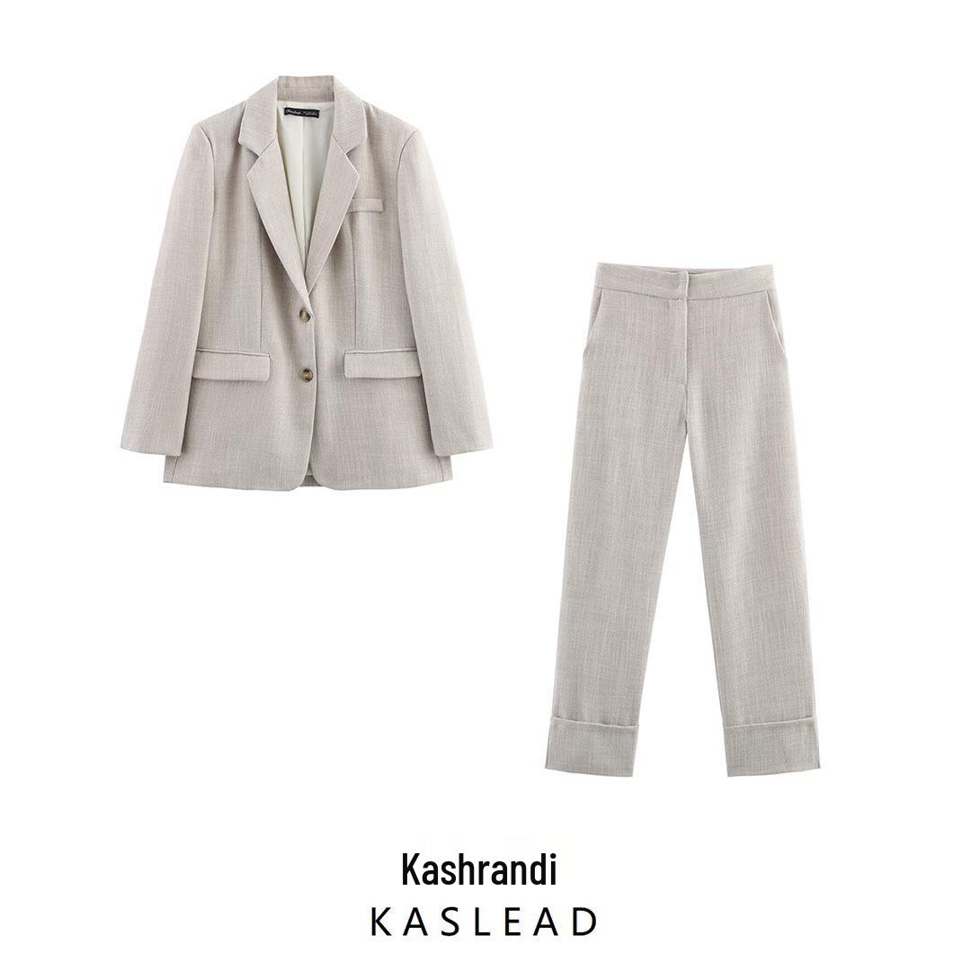 2025 Spring Women s European & American Style Padded Shoulder Suit Jacket with Straight-Leg Pants S
2025 Spring Women s European & American Style Padded Shoulder Suit Jacket with Straight-Leg Pants S