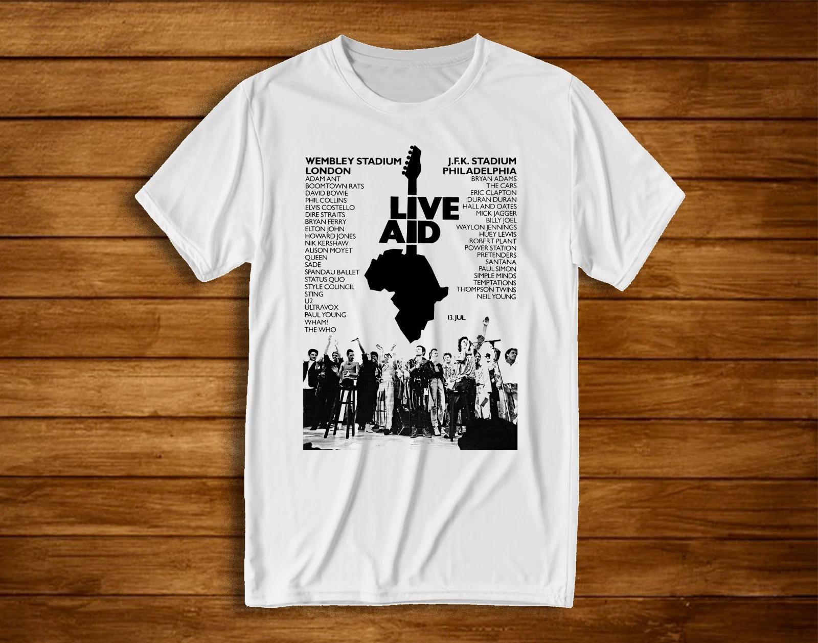 Live AID T-Shirt T Shirt Black Tee Man Woman XL
Live AID T-Shirt T Shirt Black Tee Man Woman XL