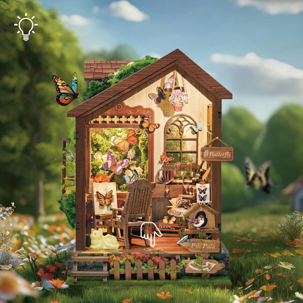 Handmade DIY Small House Ornaments Butterfly Home Wooden 3D Three-dimensional Assembly Ornaments Exquisite Gifts for Friends коричневый
Handmade DIY Small House Ornaments Butterfly Home Wooden 3D Three-dimensional Assembly Ornaments Exquisite Gifts for Friends коричневый