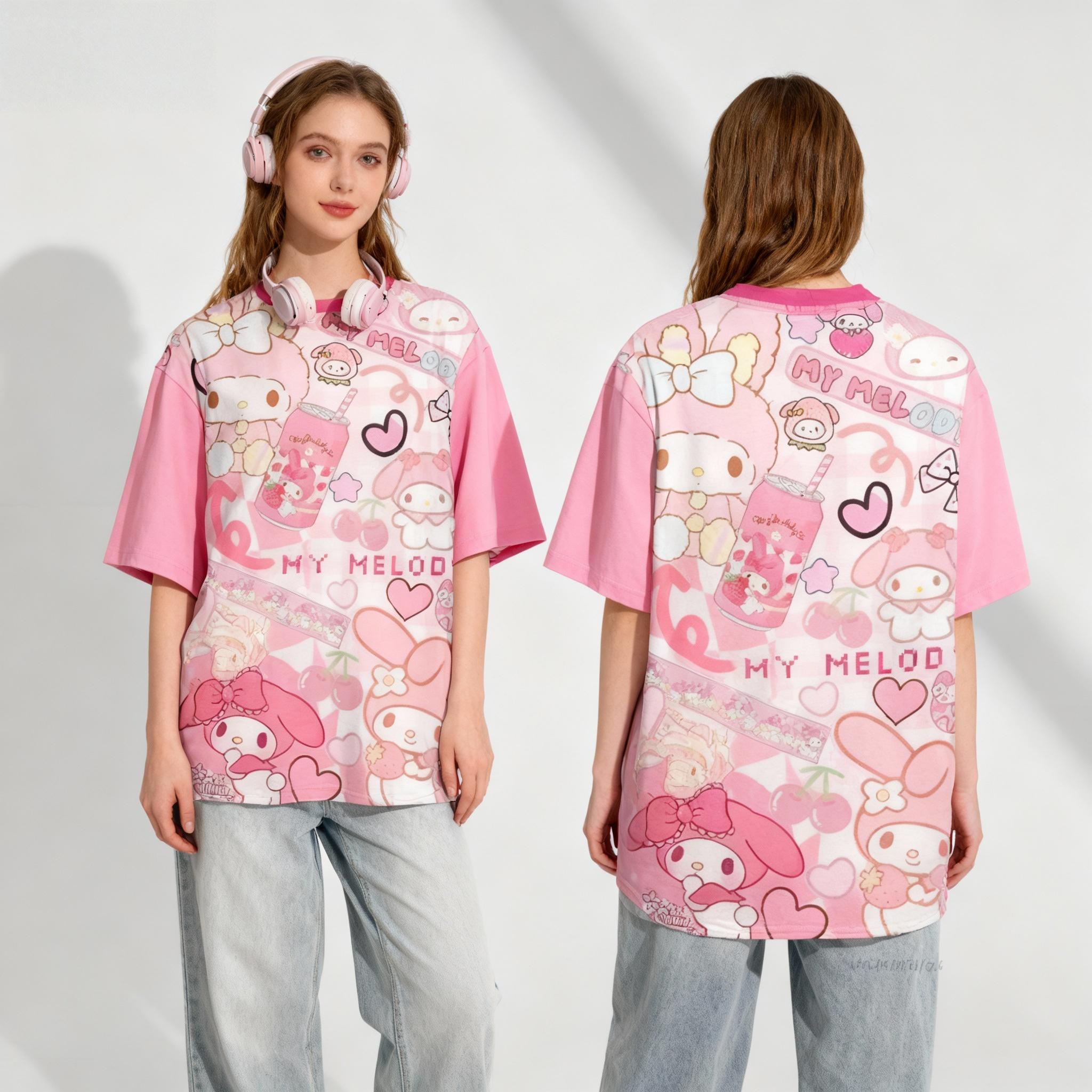Sweet and refreshing summer T-shirt, loose fit, women s adult casual sports T-shirt XXS
Sweet and refreshing summer T-shirt, loose fit, women s adult casual sports T-shirt XXS