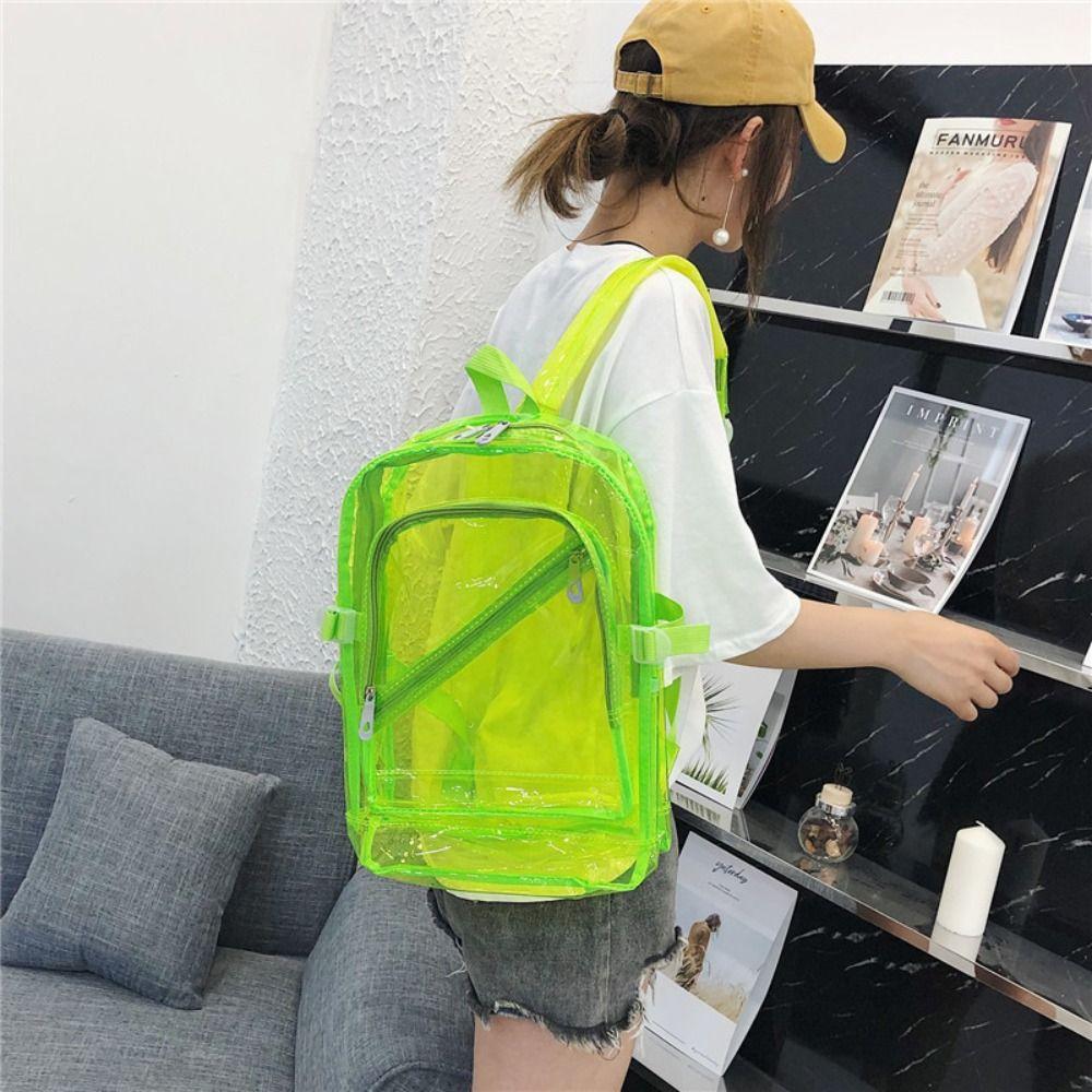 Teenagers Bag Transparent Backpack Candy Color Clear Shoulder Bag Students School Bag School помаранчевий
Teenagers Bag Transparent Backpack Candy Color Clear Shoulder Bag Students School Bag School помаранчевий