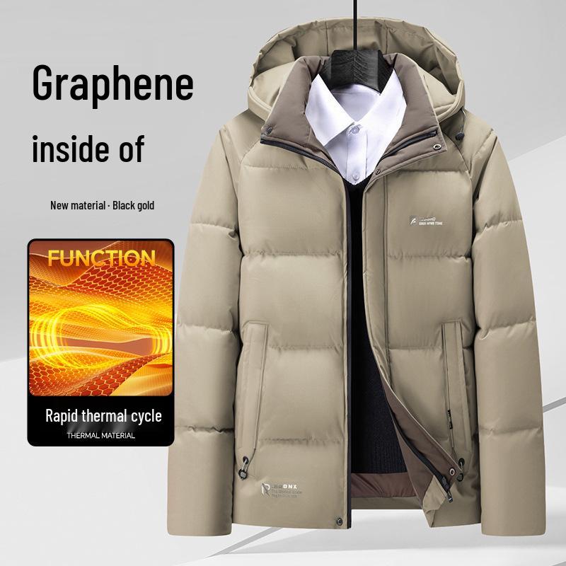 2025 Winter Men s Fashion Graphene Cotton Jacket with Detachable Hood - Thickened, Stylish Outerwear 3XL хакі
2025 Winter Men s Fashion Graphene Cotton Jacket with Detachable Hood - Thickened, Stylish Outerwear 3XL хакі