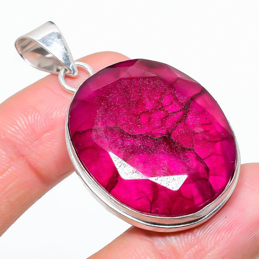 Рубин(Смоделированный) Этническая ювелирная подвеска ручной работы с драгоценными камнями 2,01 дюйма SR-9076
Рубин(Смоделированный) Этническая ювелирная подвеска ручной работы с драгоценными камнями 2,01 дюйма SR-9076