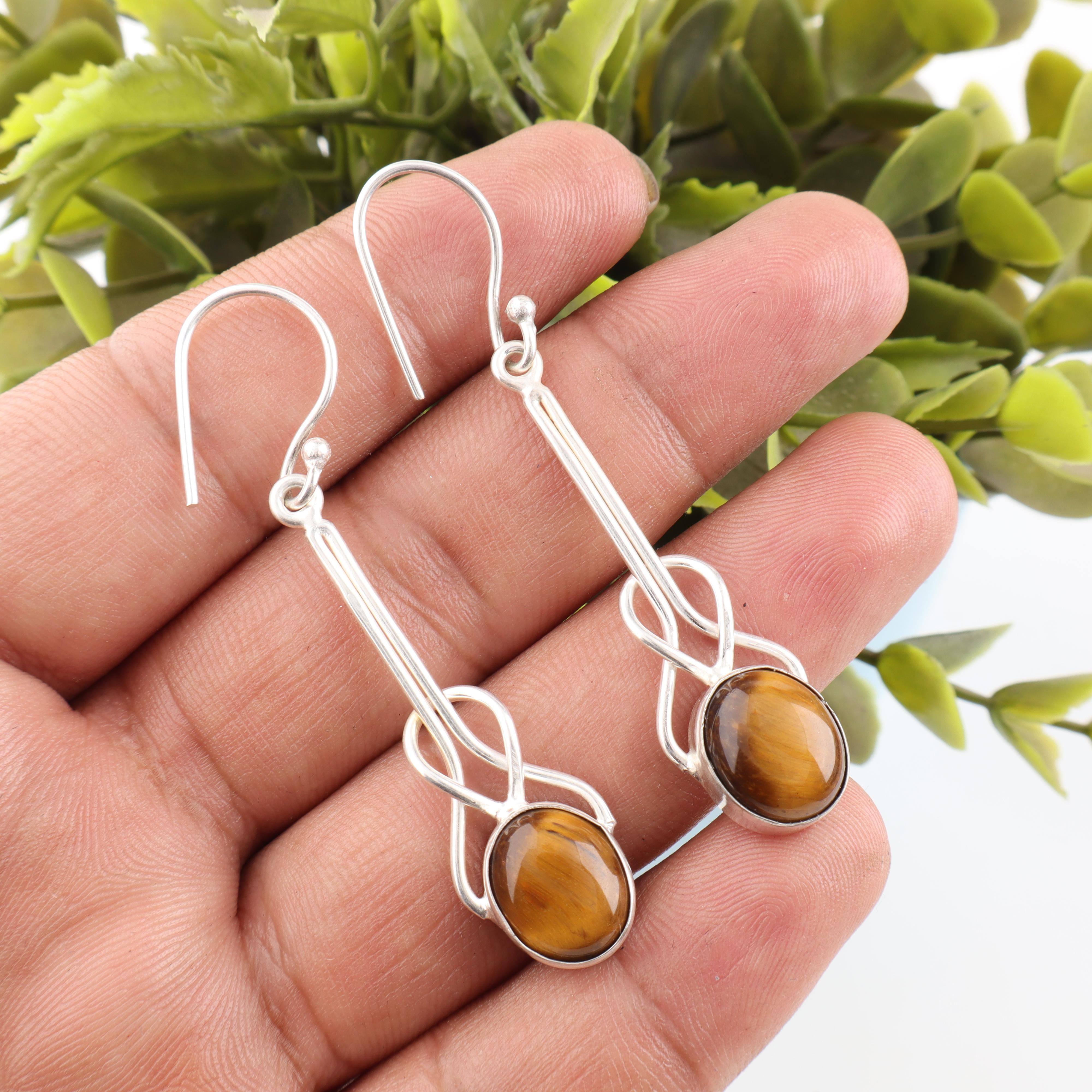 Dazzling Yellow Tiger s Eye Earrings, 925 Sterling Silver Gemstone Silver Jewelry, Handmade Earrings, For Thanksgiving Gift 1.76 Inchs жовтий
Dazzling Yellow Tiger s Eye Earrings, 925 Sterling Silver Gemstone Silver Jewelry, Handmade Earrings, For Thanksgiving Gift 1.76 Inchs жовтий