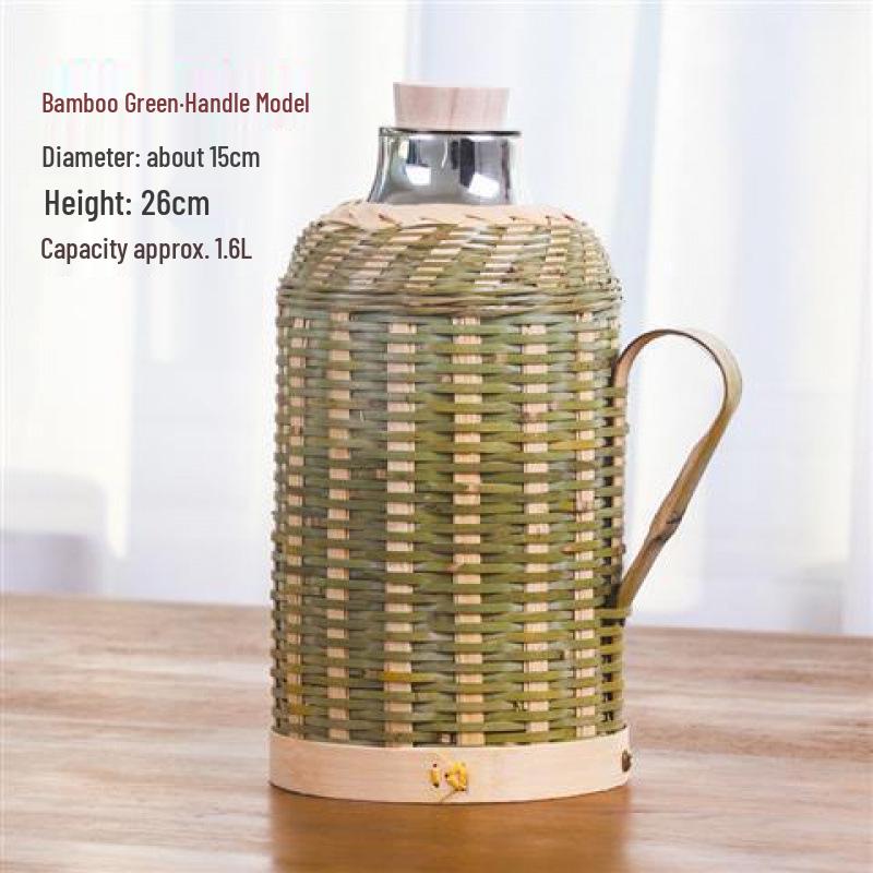 Handmade Bamboo Hot Water Bottle - Large Capacity, Retro Green Design, Ideal for Tea Rooms & Restaurants
Handmade Bamboo Hot Water Bottle - Large Capacity, Retro Green Design, Ideal for Tea Rooms & Restaurants