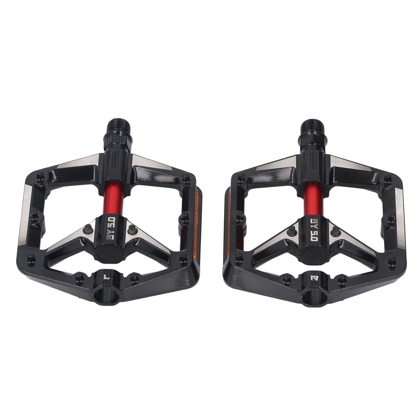 2 шт. велосипедная педаль из алюминиевого сплава с двумя подшипниками, нескользящая, светоотражающая, сменная педаль