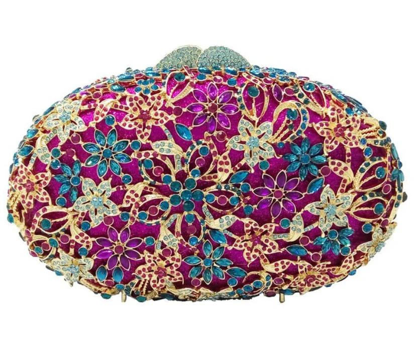 Boutique De FGG (in stock) Purple Diamond Flower Women Crystal Evening Bags Wedding Party Mianudiere Clutch Handbags and Purses Mini Clutch
Boutique De FGG (in stock) Purple Diamond Flower Women Crystal Evening Bags Wedding Party Mianudiere Clutch Handbags and Purses Mini Clutch