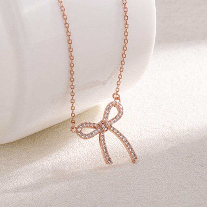 Women s Trendy Full Diamond Bow Clavicle Necklace - Cold Style 2021 Design Pendant
Women s Trendy Full Diamond Bow Clavicle Necklace - Cold Style 2021 Design Pendant