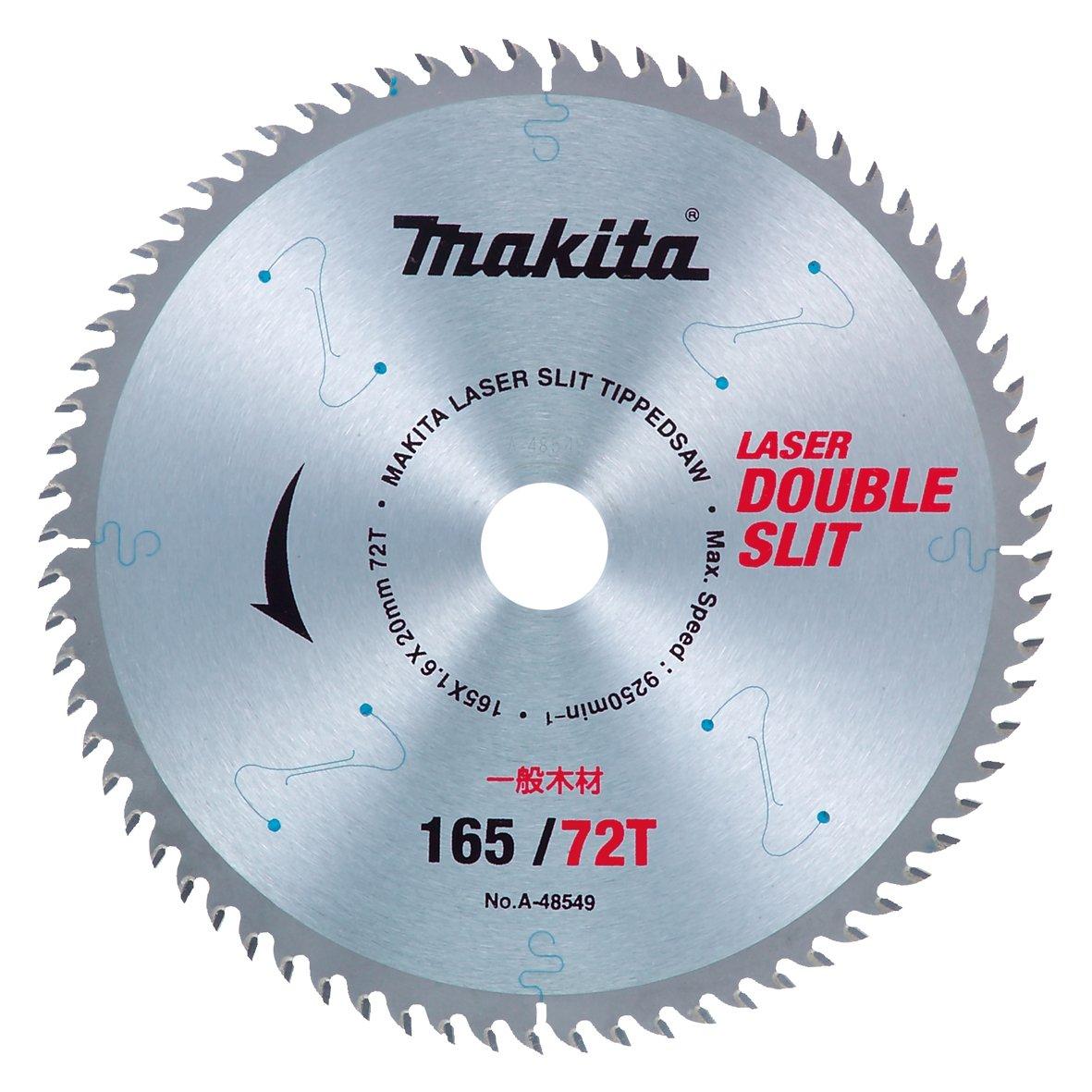 Makita Double Slit TCT Saw Blade A-48549 165mm 72 Teeth High Rigidity Construction
Makita Double Slit TCT Saw Blade A-48549 165mm 72 Teeth High Rigidity Construction