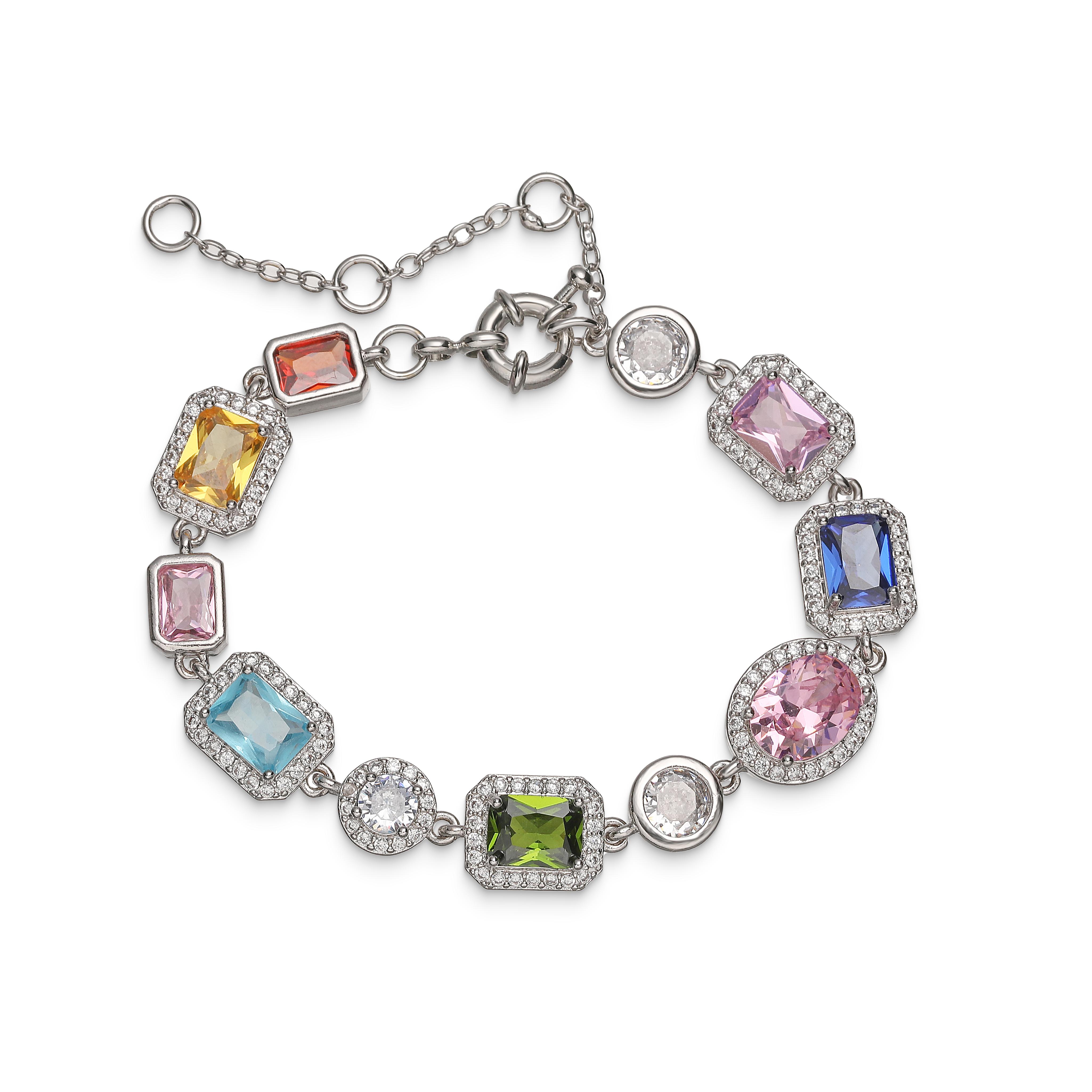 Long-Lasting 18K Gold Plated Brass Rainbow CZ Tennis Necklace/Bracelet for Women Multicolor Baguette Link Chain Zircon Gift
Long-Lasting 18K Gold Plated Brass Rainbow CZ Tennis Necklace/Bracelet for Women Multicolor Baguette Link Chain Zircon Gift
