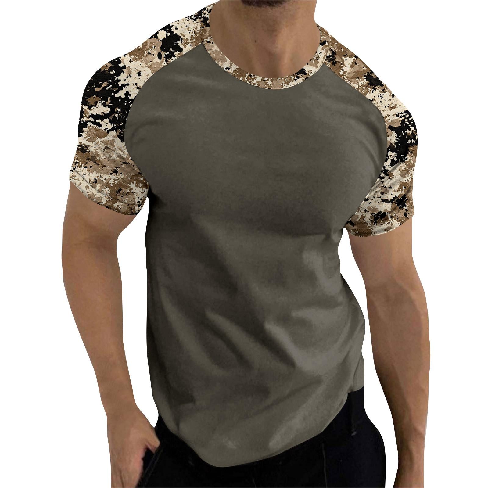 Мужской топ с короткими рукавами реглан с принтом в стиле камуфляж S
Мужской топ с короткими рукавами реглан с принтом в стиле камуфляж S