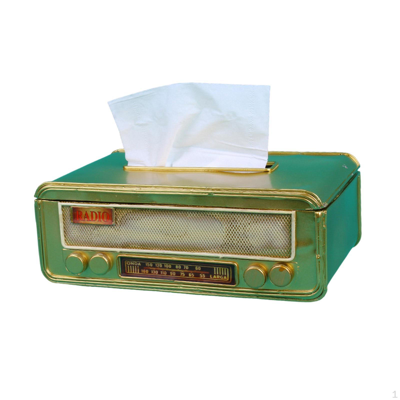 Радиодержатель с чехлом для салфеток для использования дома и в кафе золотой