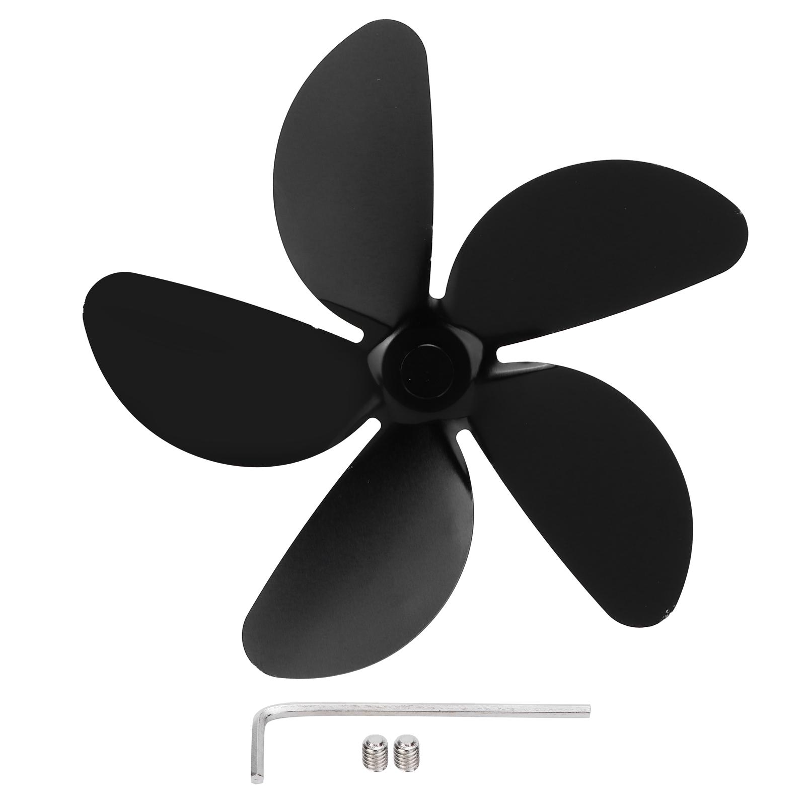 Лопасть вентилятора для камина Универсальный 5-лопастной вентилятор из алюминиевого сплава Аксессуар для теплового вентилятора Черный
Лопасть вентилятора для камина Универсальный 5-лопастной вентилятор из алюминиевого сплава Аксессуар для теплового вентилятора Черный