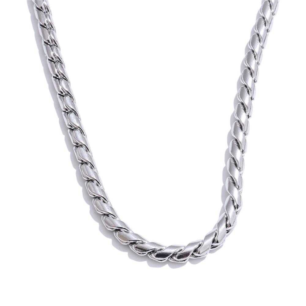 Yhpup 55cm Classic Fashion Men Unisex Chain Mexico Collar Necklace Popular Stainless Steel Versatile Daily Vintage Jewelry Gift
Yhpup 55cm Classic Fashion Men Unisex Chain Mexico Collar Necklace Popular Stainless Steel Versatile Daily Vintage Jewelry Gift