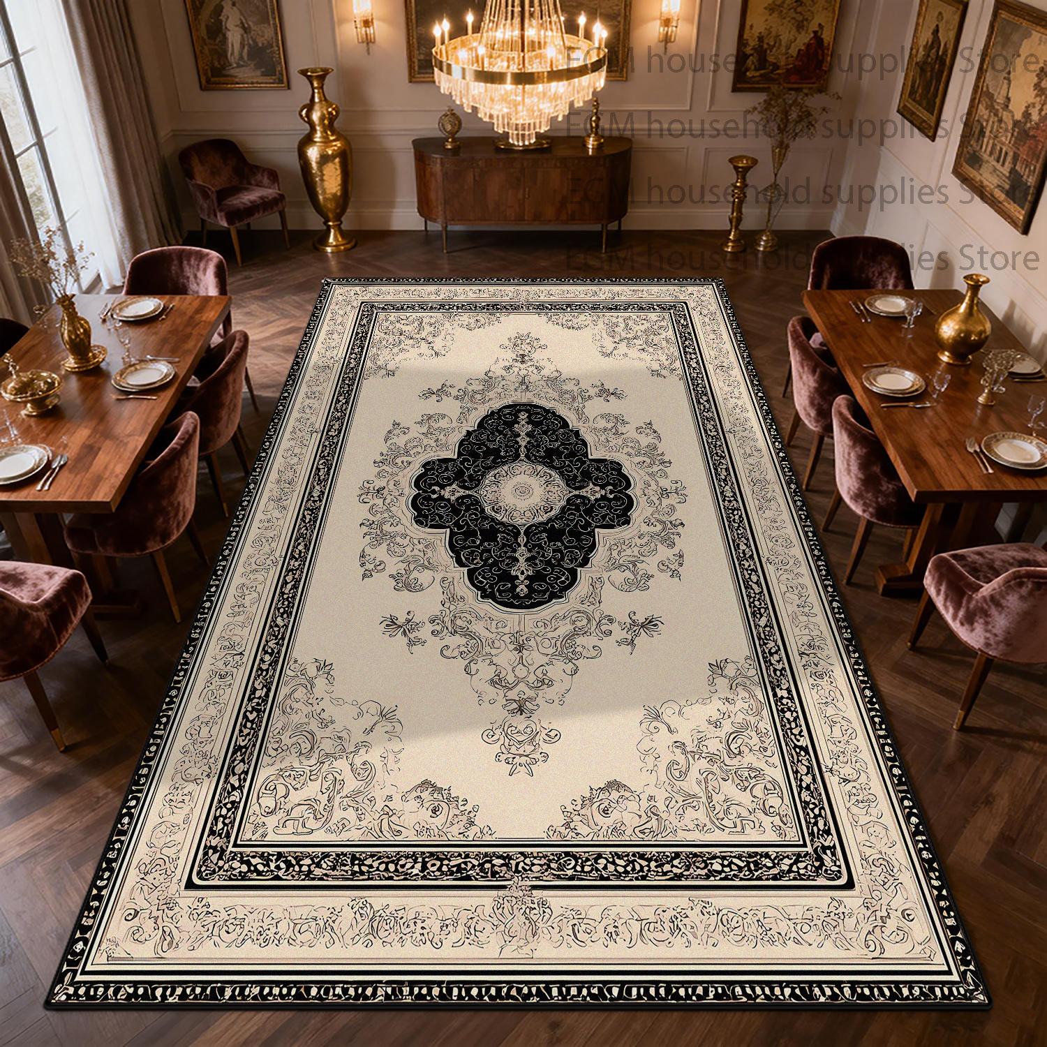 Vintage Persian Carpet Bedroom Livingroom Washable Light Colored Rug Non-Slip Customizable Cloakroom Office Floor Mat Study 50x80cm
Vintage Persian Carpet Bedroom Livingroom Washable Light Colored Rug Non-Slip Customizable Cloakroom Office Floor Mat Study 50x80cm