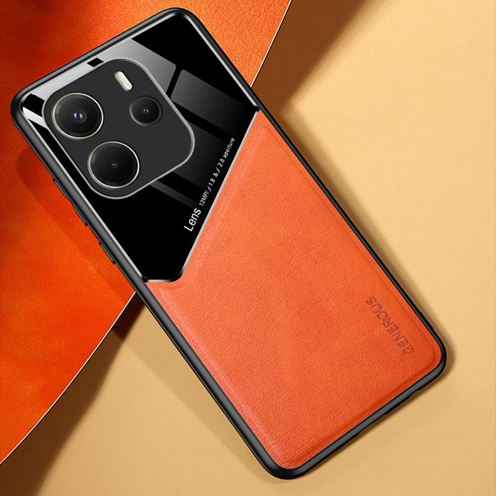 For Xiaomi Redmi Note 14 4G (163.25x76.55x8.16mm) Case Leather Coated PC+TPU Phone Back Cover Orange
For Xiaomi Redmi Note 14 4G (163.25x76.55x8.16mm) Case Leather Coated PC+TPU Phone Back Cover Orange
