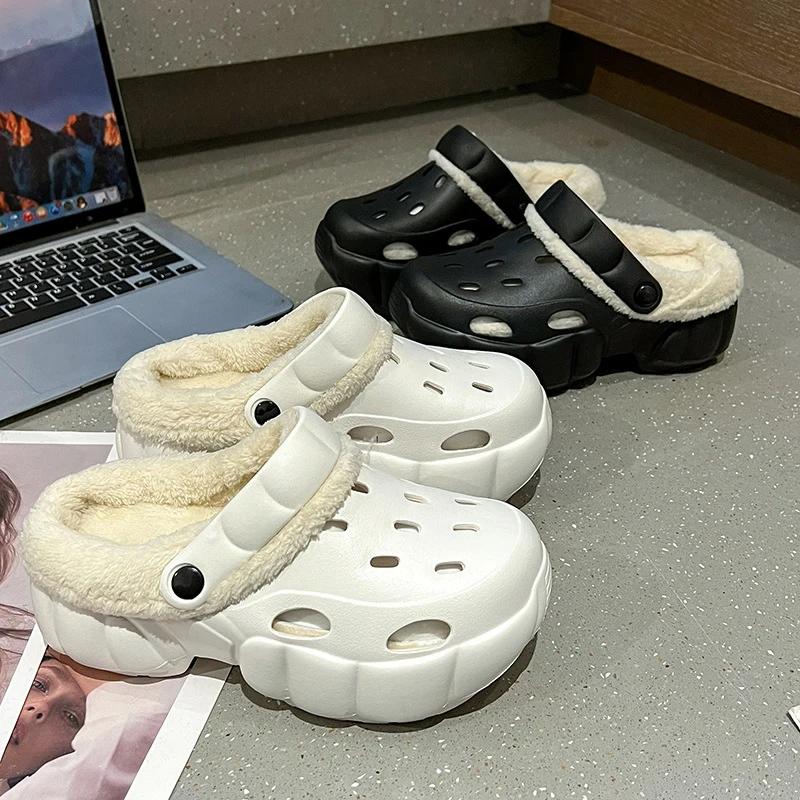 Winter Women s Hole Shoes Thick Sole Warm Home Plush Slippers New Anti Slip Thickened Cotton Slippers Thick Sole Shoes Women
Winter Women s Hole Shoes Thick Sole Warm Home Plush Slippers New Anti Slip Thickened Cotton Slippers Thick Sole Shoes Women