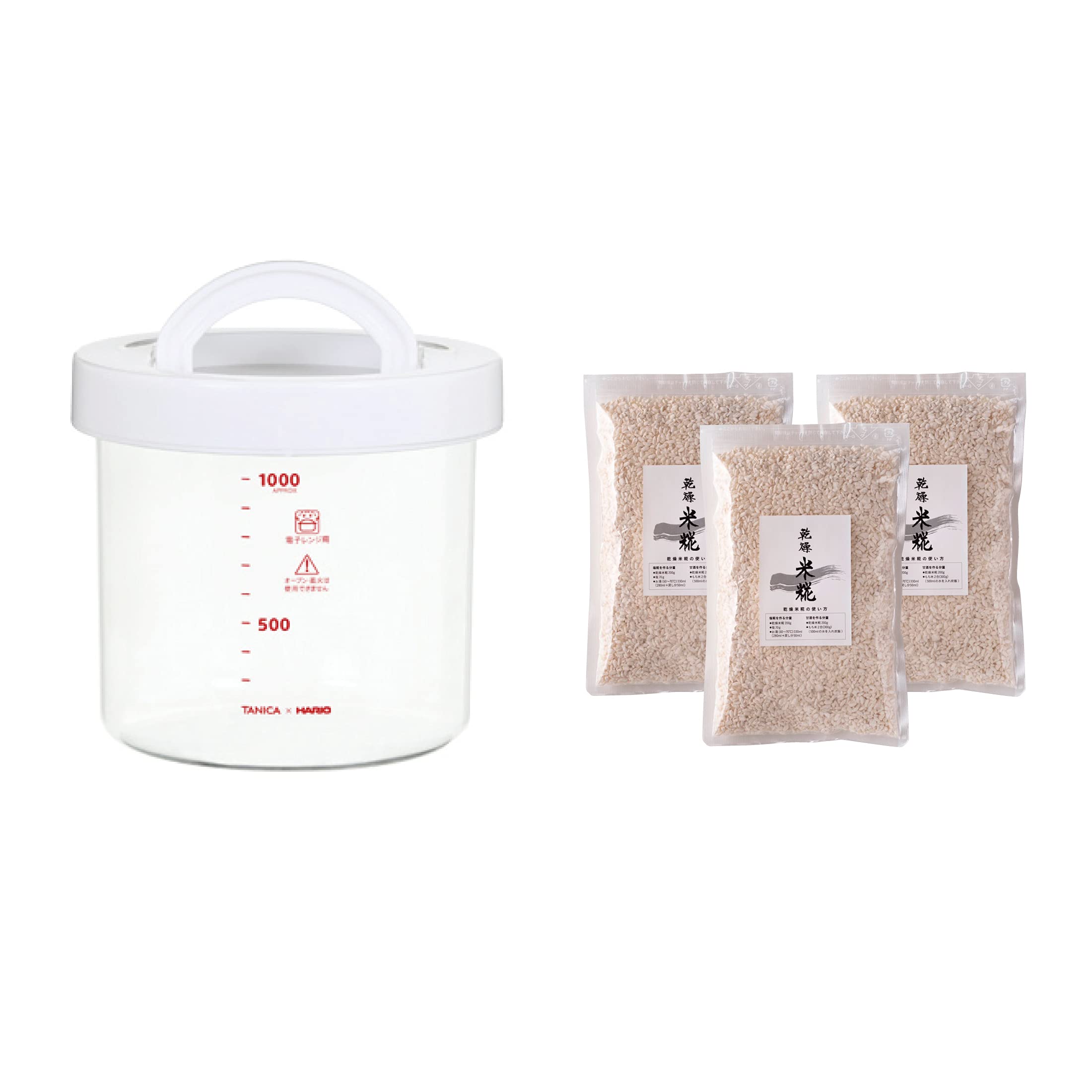 Kojiya Honten Yogurtia S (Tanika Electric) Glass Pot and 3-Pack of Dried Rice Koji
Kojiya Honten Yogurtia S (Tanika Electric) Glass Pot and 3-Pack of Dried Rice Koji