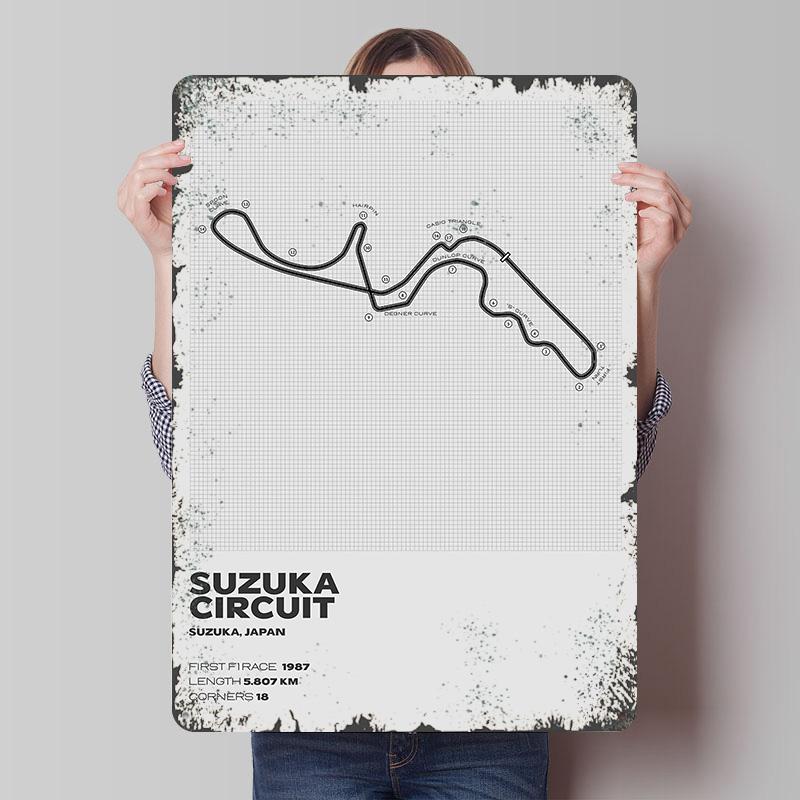 Металлическая плакат Сузука Circuit Индивидуальное настенное искусство Ретро Винтажные жестяные вывески для декора интерьера Декор гостиной Мужской дом 20x30cm(7.8x11.8inch)
Металлическая плакат Сузука Circuit Индивидуальное настенное искусство Ретро Винтажные жестяные вывески для декора интерьера Декор гостиной Мужской дом 20x30cm(7.8x11.8inch)