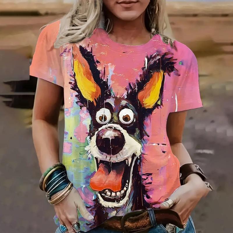 Fashion Women s T-shirts Funny 3D Printed Loose Casual Round Neck Tops Summer & Spring Streetwear Harajuku T-shirts & Blouse 6XL
Fashion Women s T-shirts Funny 3D Printed Loose Casual Round Neck Tops Summer & Spring Streetwear Harajuku T-shirts & Blouse 6XL