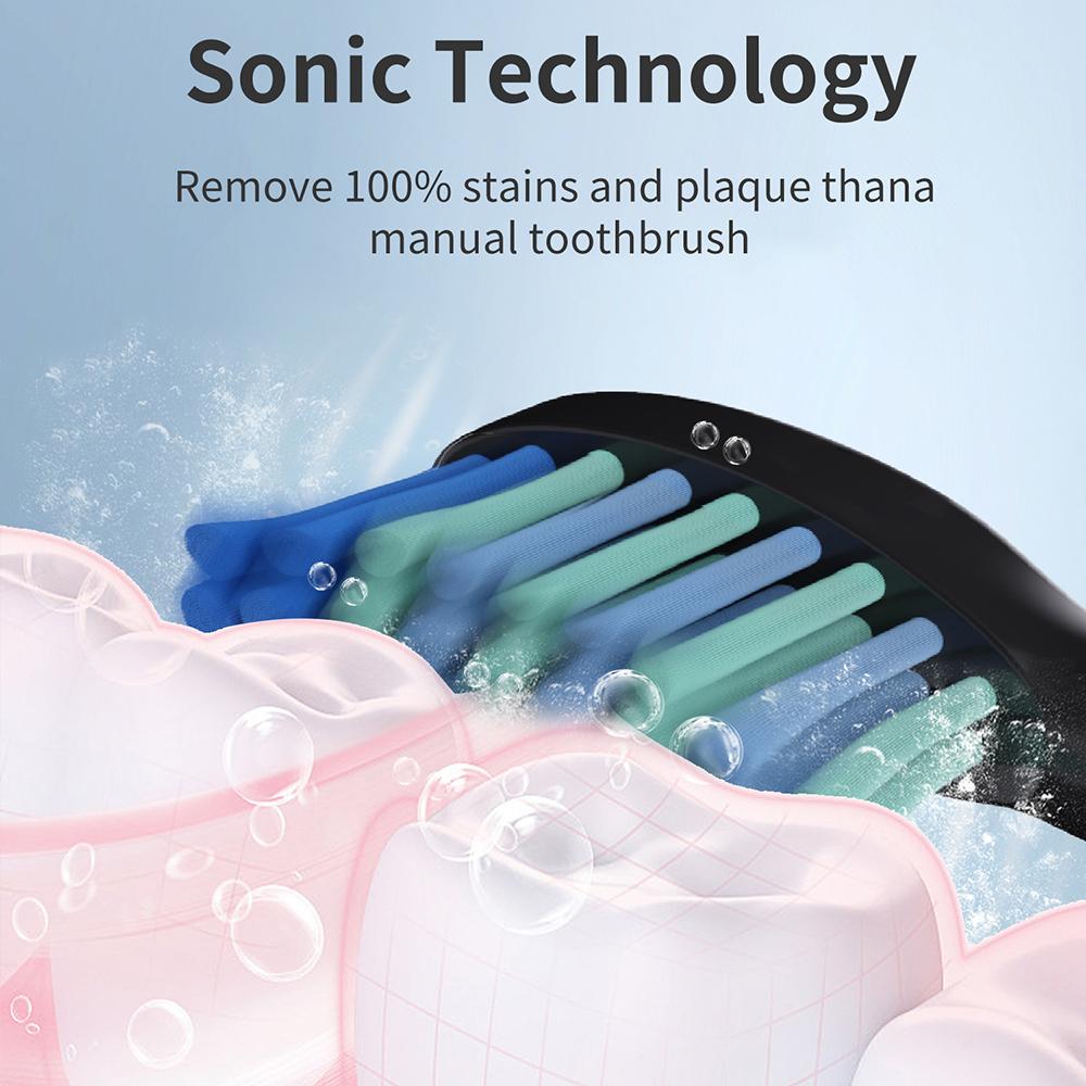 F6 IPX7 Waterproof Portable 5 Modes Rechargeable Electric Toothbrush with Water Flosser Oral Care Set Black
F6 IPX7 Waterproof Portable 5 Modes Rechargeable Electric Toothbrush with Water Flosser Oral Care Set Black