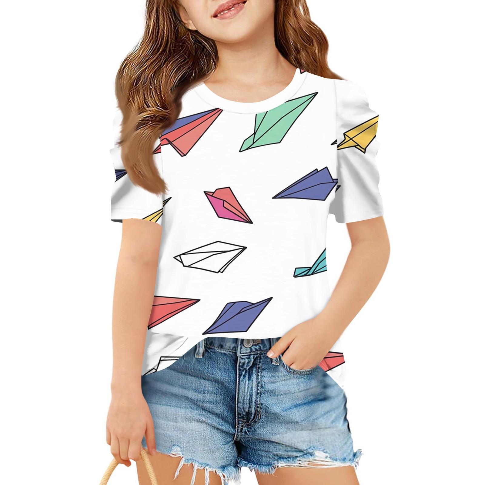 Summer Girls Short-Sleeved Top, Children s Round-Neck Cute Printed Casual T-Shirt 130 білий
Summer Girls Short-Sleeved Top, Children s Round-Neck Cute Printed Casual T-Shirt 130 білий