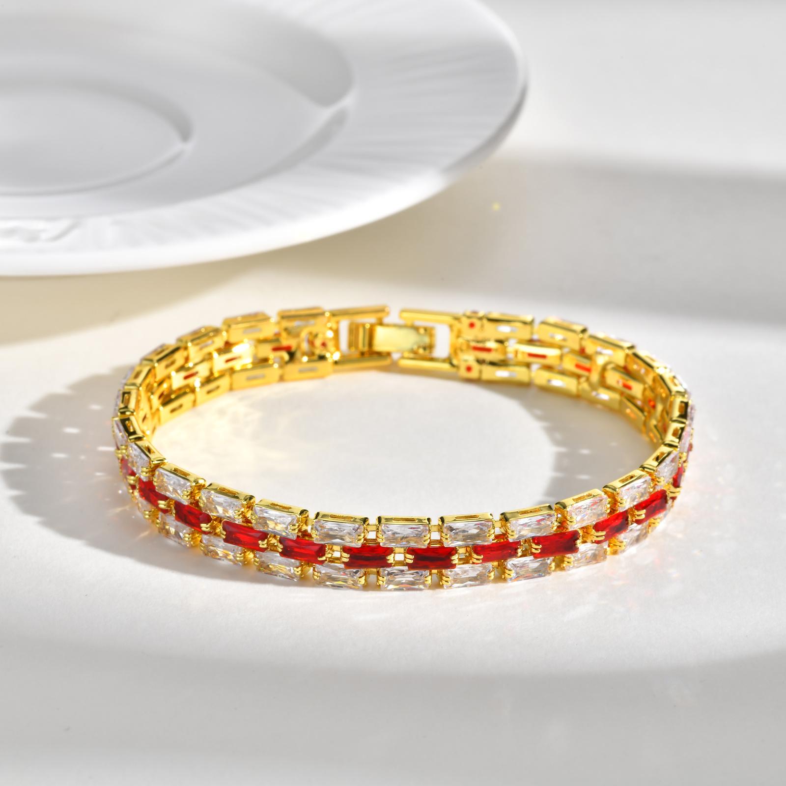 8MM White&Red AAA Cubic Zirconia Chain Bracelet for Women Dainty Bangle Bracelets Luxury Crystal Charm Jewelery Gift
8MM White&Red AAA Cubic Zirconia Chain Bracelet for Women Dainty Bangle Bracelets Luxury Crystal Charm Jewelery Gift