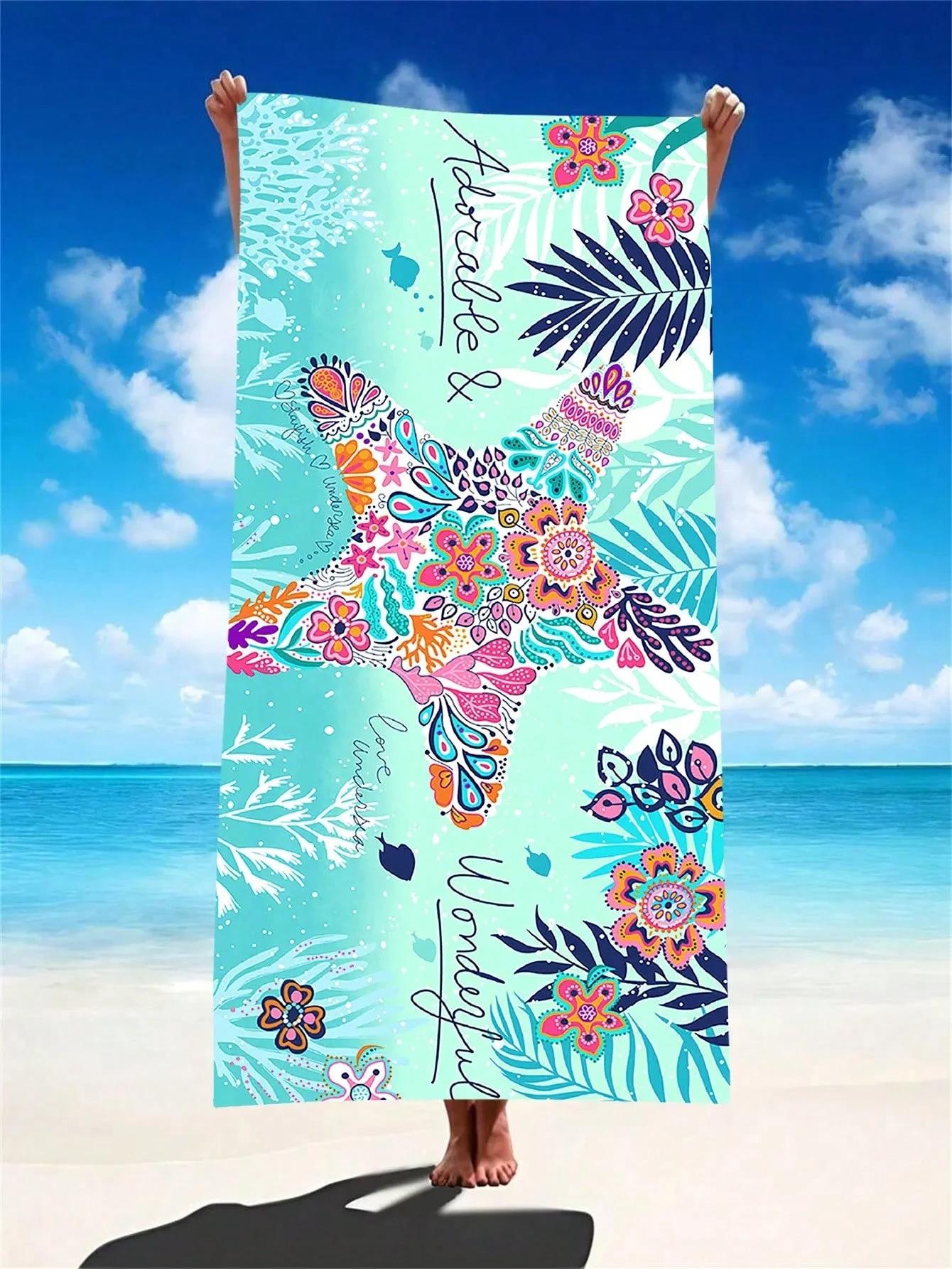 1PC Starfish Marine Plant Microfiber Beach Towel, Soft Quick-Dry Absorbent, Travel Beach Gym Yoga Summer Vacation Essential W30*H60(CM)
1PC Starfish Marine Plant Microfiber Beach Towel, Soft Quick-Dry Absorbent, Travel Beach Gym Yoga Summer Vacation Essential W30*H60(CM)
