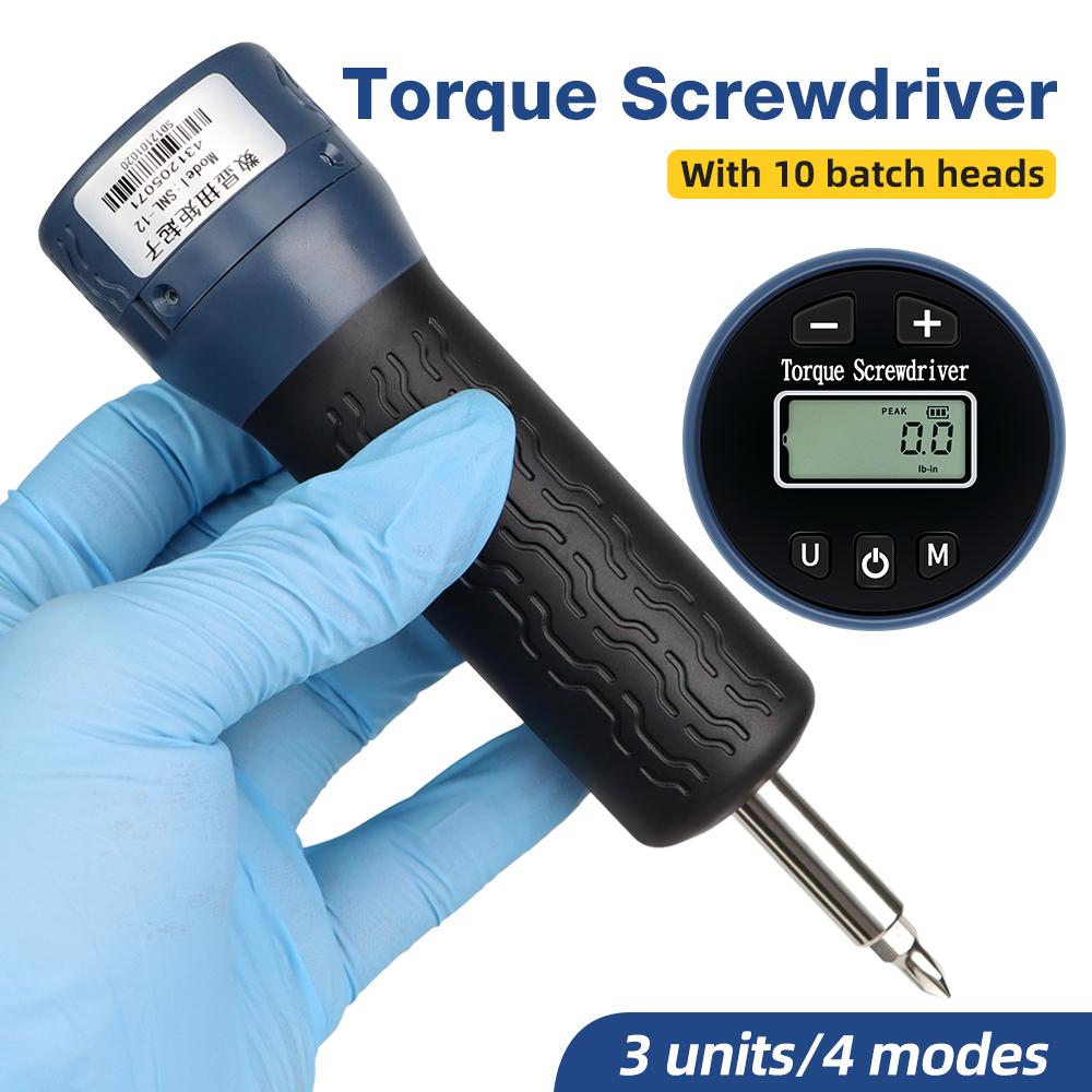 1.2-12N.m Digital Torque Meter Digital Torque Screwdriver1/4 Drive Screwdriver Wrench With 10Bits Set for Bike Repairing
1.2-12N.m Digital Torque Meter Digital Torque Screwdriver1/4 Drive Screwdriver Wrench With 10Bits Set for Bike Repairing
