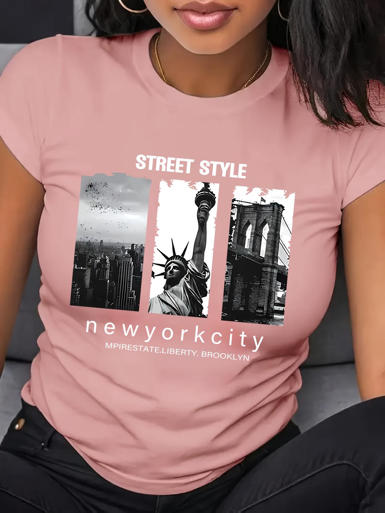 Графическая футболка в стиле Нью-Йорка для женщин Повседневная футболка с коротким рукавом и круглым вырезом для модных женщин Отличный подарок для любителей Нью-Йорка 4XL
Графическая футболка в стиле Нью-Йорка для женщин Повседневная футболка с коротким рукавом и круглым вырезом для модных женщин Отличный подарок для любителей Нью-Йорка 4XL