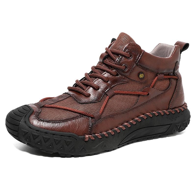 Leather Men High-Top Boots Lace-Up Handmade Snow Boots Designer Cowboy Boots High Quality Work Boot Outdoor Sneakers Men Shoes 48
Leather Men High-Top Boots Lace-Up Handmade Snow Boots Designer Cowboy Boots High Quality Work Boot Outdoor Sneakers Men Shoes 48