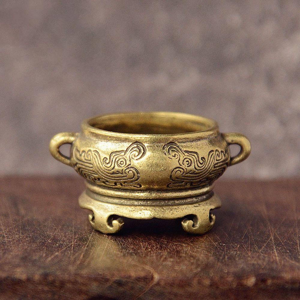Ancient Brass Beast Craft Solid Copper Qilin Head Incense Censer Tea Desk Decor Ornaments B
Ancient Brass Beast Craft Solid Copper Qilin Head Incense Censer Tea Desk Decor Ornaments B
