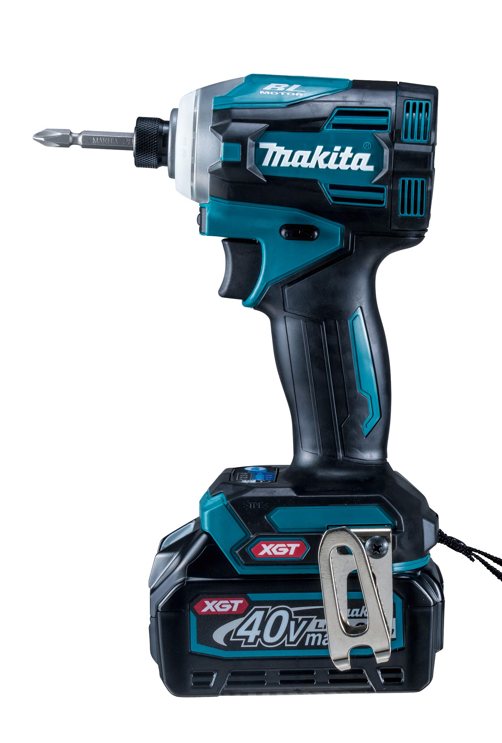 Ударний гайковерт Makita 40VmaxTD001 Blue Torque 220Nm Батареї та зарядний пристрій у комплекті TD001GRDX 2.5Ah синій
Ударний гайковерт Makita 40VmaxTD001 Blue Torque 220Nm Батареї та зарядний пристрій у комплекті TD001GRDX 2.5Ah синій