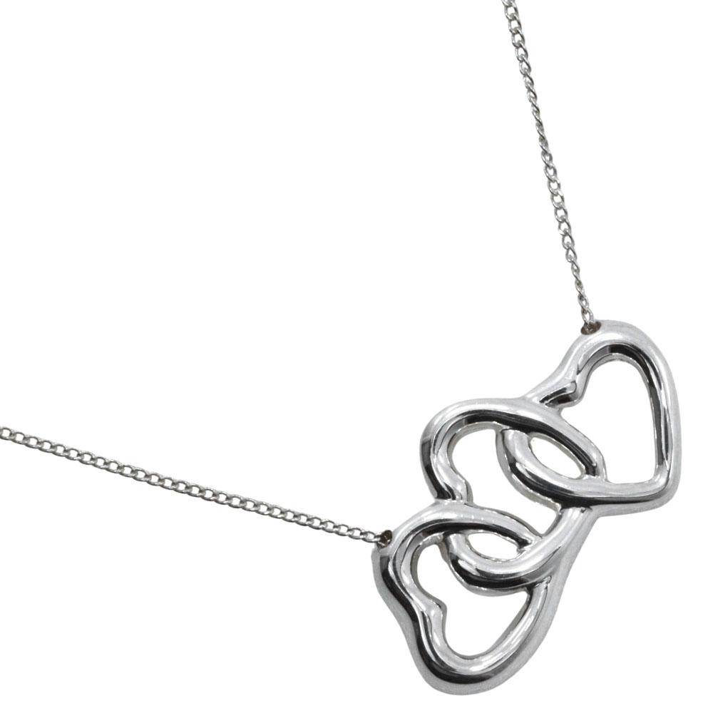 TIFFANY&Co. Triple heart Necklace Silver925 heart 4.6g Women Used
TIFFANY&Co. Triple heart Necklace Silver925 heart 4.6g Women Used