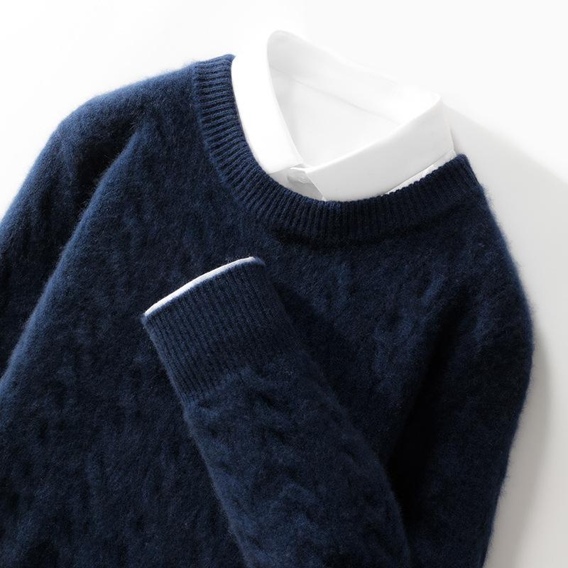 Men s Thickened Wool Sweater, Round Neck, Jacquard Design, Loose Fit for Casual or Business Wear. Extra Large
Men s Thickened Wool Sweater, Round Neck, Jacquard Design, Loose Fit for Casual or Business Wear. Extra Large