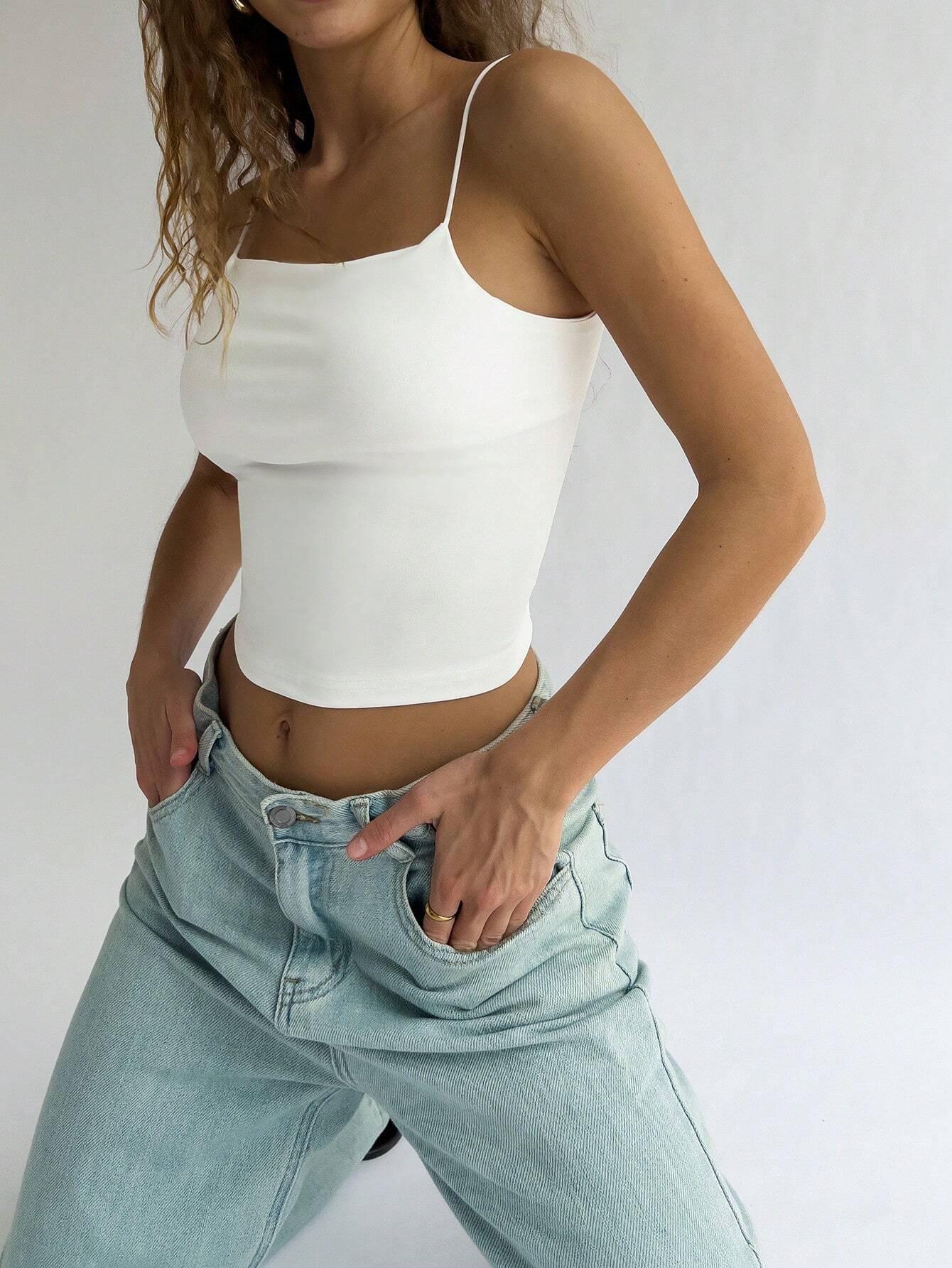 Cross-border Influencer Ice Silk Spaghetti Strap Camisole: Solid Color Slimming Bandeau Vest Medium
Cross-border Influencer Ice Silk Spaghetti Strap Camisole: Solid Color Slimming Bandeau Vest Medium