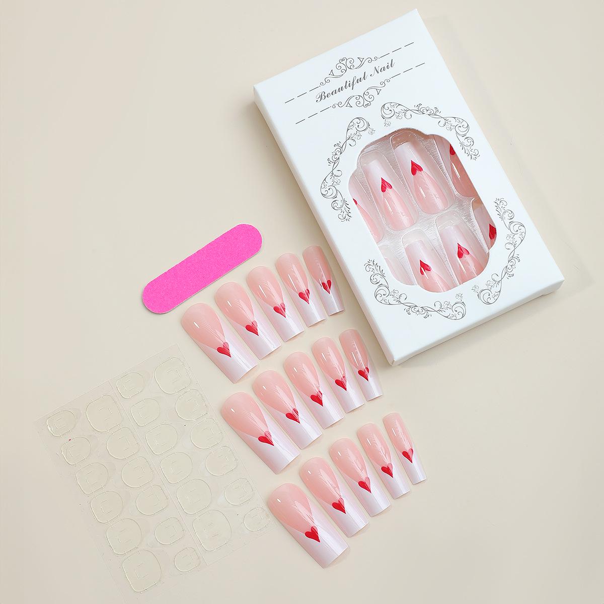 Европейские и американские очень длинные носимые патчи для ногтей с белым краем
Европейские и американские очень длинные носимые патчи для ногтей с белым краем