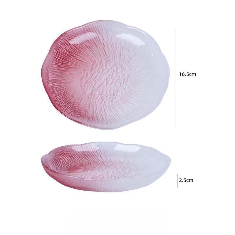 Стеклянная тарелка в форме цветка с постепенным изменением цвета, блюда для торта, десерта, салата, фруктов, закусок, бытовая посуда, обеденная тарелка, столовые приборы
Стеклянная тарелка в форме цветка с постепенным изменением цвета, блюда для торта, десерта, салата, фруктов, закусок, бытовая посуда, обеденная тарелка, столовые приборы